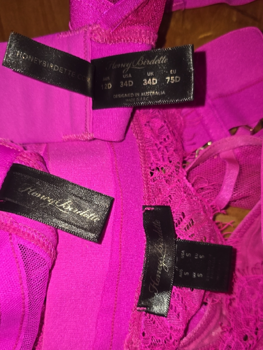 Hot Pink Lace Trim Bodysuit with Garter Straps Its use 3 Little damage - Picture 13 of 14